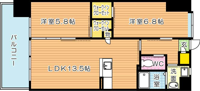 ウィングス八幡駅前 間取り