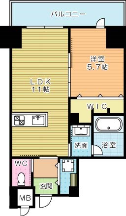 Grace Hapisa 西小倉 Residence（グレイスハピサ西小倉レジデンス） 間取り図