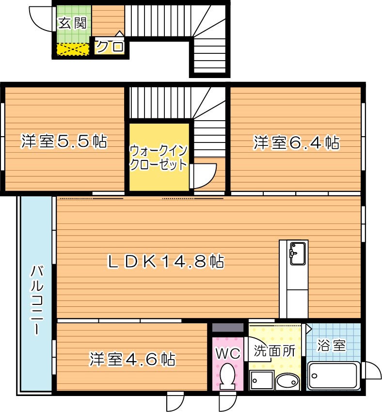 ヴィラフォレスト　A棟 間取り