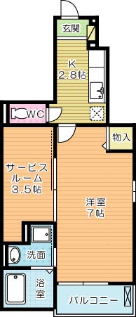 モデッサ８０（エイティ） 101号室 間取り