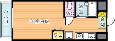 【学生★必見】リュバンドール college号室 間取り