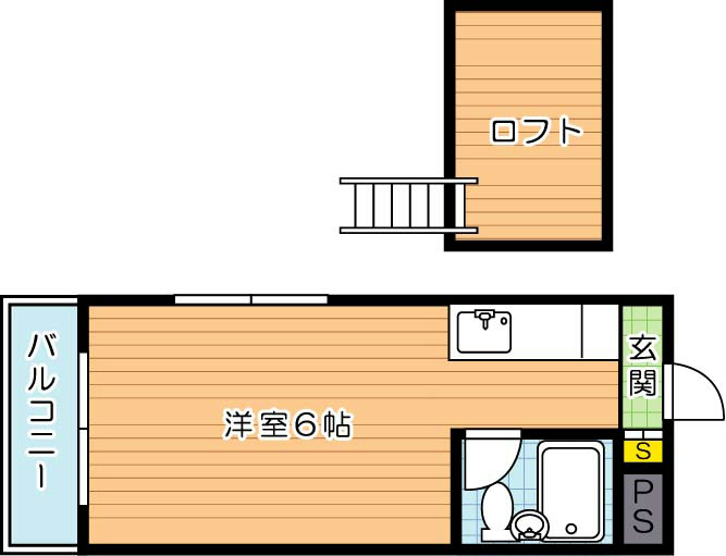 【学生★必見】シャルム千代ヶ崎 間取り