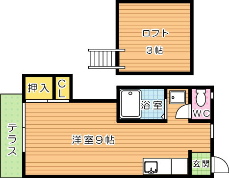 【学生★必見】シティベール楠木Ⅲ 間取り