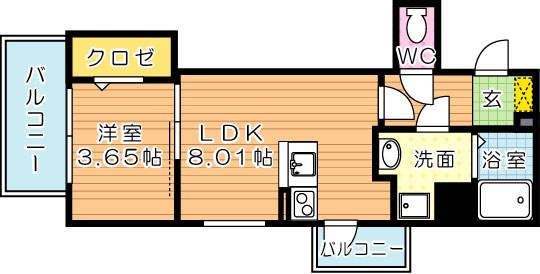 【学生★必見】Legend113（レジェンド113） college号室 間取り