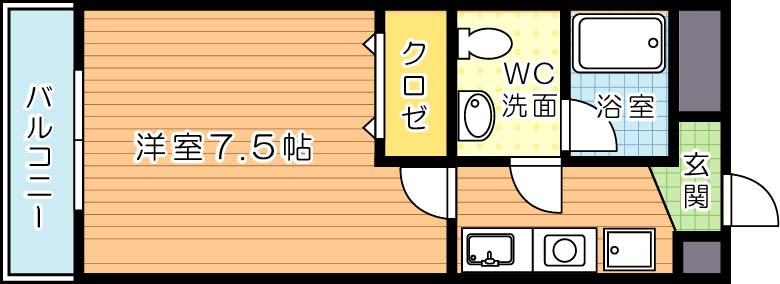 【学生★必見】ヴィラアカデミア college号室 間取り