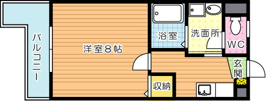 【学生★必見】エスタブリッシュ折尾 college号室 間取り