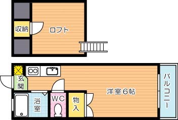 【学生★必見】カーサマローン 間取り