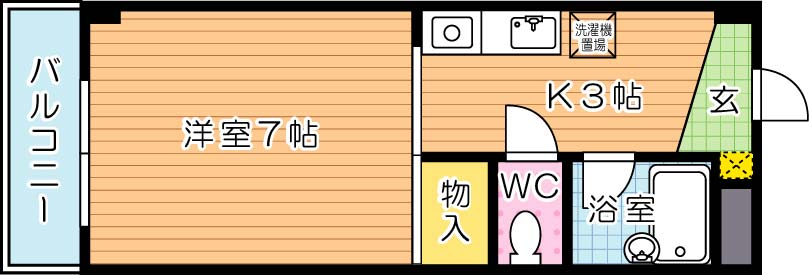 【学生★必見】エルパラシオ college号室 間取り