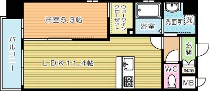 アピアランス歯大前Ⅱ  1002号室 間取り
