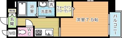 アピアランス歯大前Ⅱ    505号室 間取り