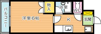 【学生★必見】グランナヴィール北西 college号室 間取り