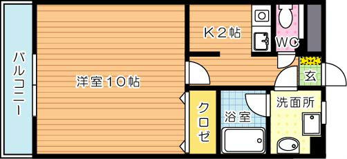 【学生★必見】リオヒロタ college号室 間取り