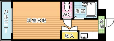 【学生★必見】折尾自由ヶ丘センチュリー21 間取り