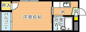 【学生★必見】シャトレ藤田   college号室 間取り