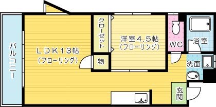 １８ビル江南 間取り図