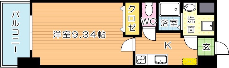 MDIプロスディブロ黒崎駅前 505号室 間取り