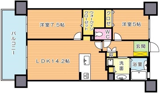 オーヴィジョン青山グランテラス 803号室 間取り