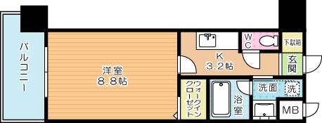 ラ・フェリス城野 702号室 間取り