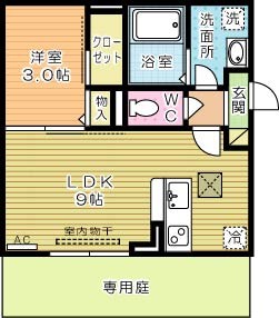 トレス城野貮番館 間取り図