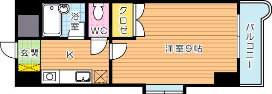 ＫＭマンション産医大前 間取り