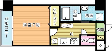 デュープレステージ 303号室 間取り