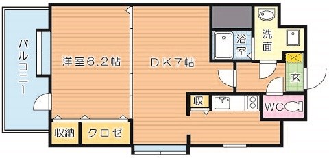 ニューサンリバー１０番館 間取り