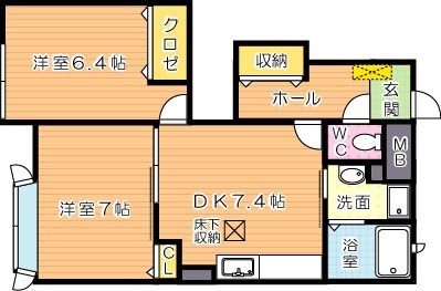 パエーゼ　  103号室 間取り
