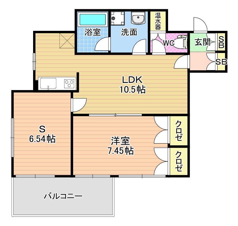 GALA小倉（ガーラ小倉） 805号室 間取り