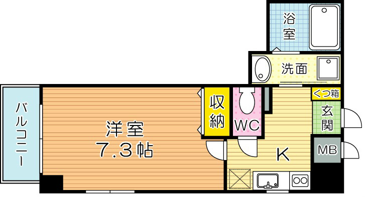 ブライトハーツ門司駅前通り 701号室 間取り