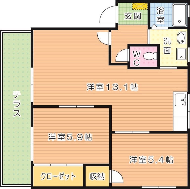 フラワーハイツ吉祥寺 間取り図