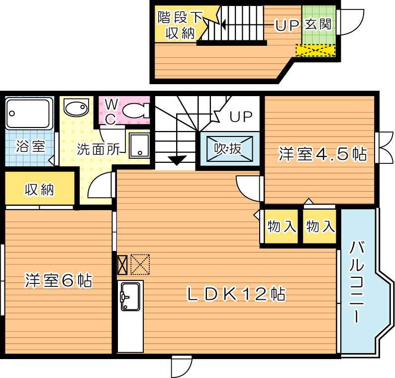 メゾンどＭ Ｂ棟 間取り図