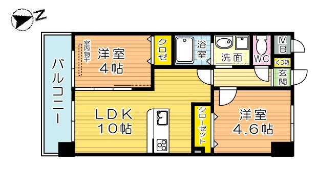 メディプラカーサ 803号室 間取り