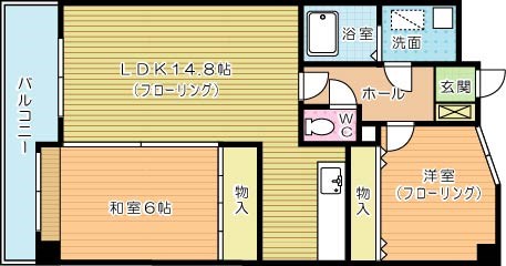 ラビータ北方 803号室 間取り