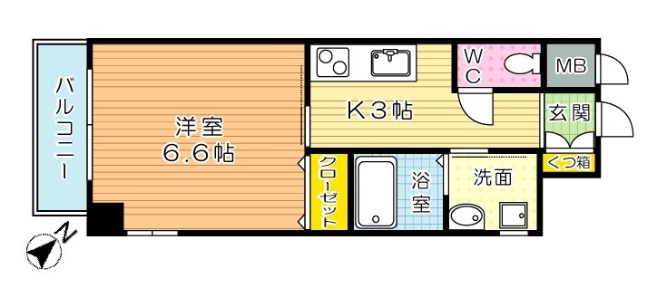 ピノ到津  間取り