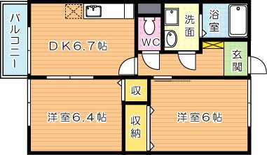 シャルマンハイム 間取り図