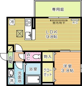 ポサーダ三萩野 間取り図