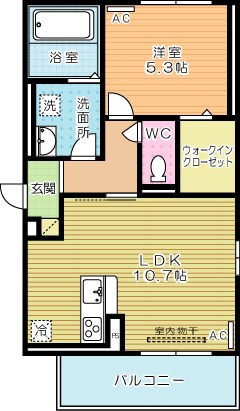 ルーブル下富野 303号室 間取り