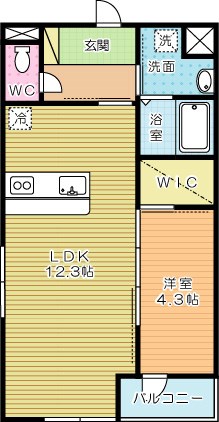 SHIZUKA　BLDG(シズカビル) 203号室 間取り