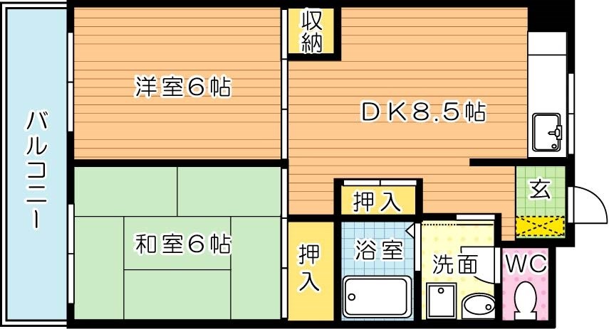 サンコーポ陣の原 間取り図