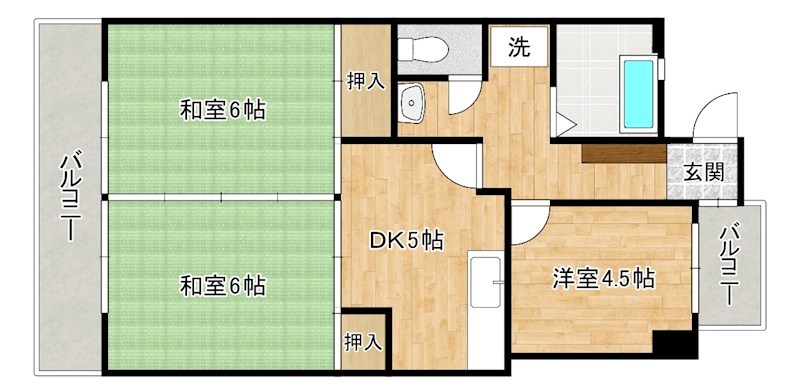 第８岡部ビル 305号室 間取り