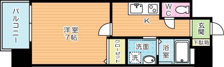 Bergamotto片野駅前(ベルガモット） 902号室 間取り