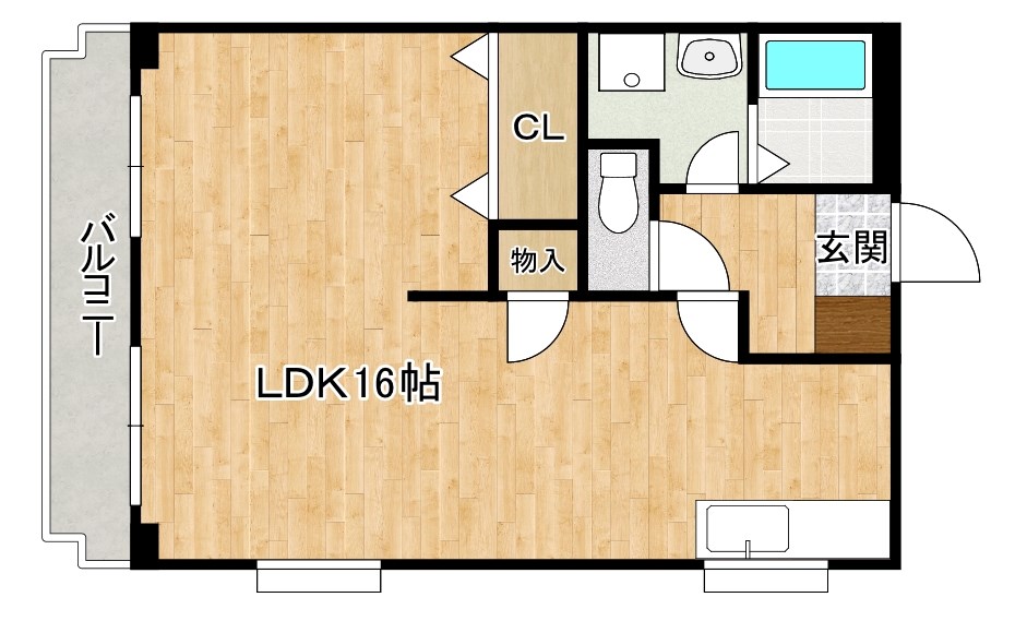 クレベール片野 間取り図