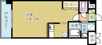 エヴァーグリーンＮ 408号室 間取り