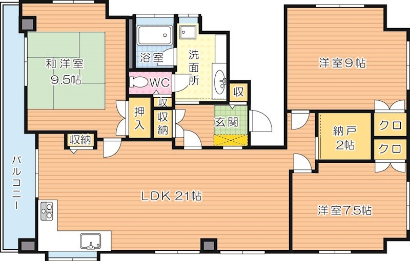KYビル 401号室 間取り