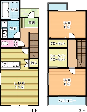 ＢＯＸ西小倉（ボックス西小倉）　Ⅱ棟  107号室 間取り