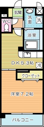 ハミングバード上吉田  302号室 間取り