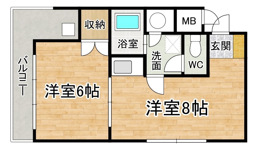 小林ビル 307号室 間取り