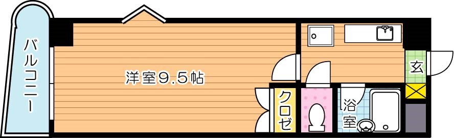 ＫＭマンション八幡駅前Ⅲ 間取り図