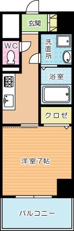 FERIO Kiyomizu（フェリオ清水） 602号室 間取り