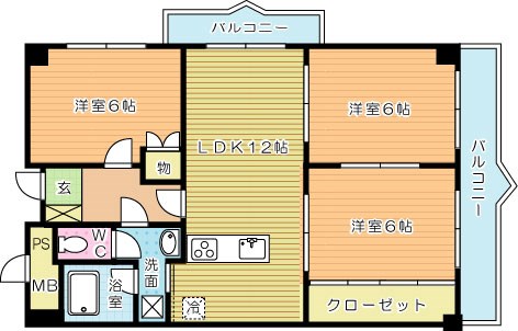 フォーラム岡田 403号室 間取り